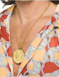 Five cent-halsband guld