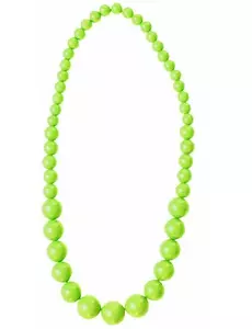Halsband med stora gröna pärlor för vuxen