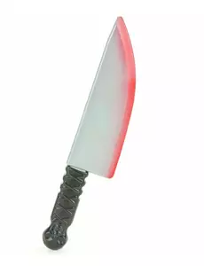 Blodig plastkniv Halloween