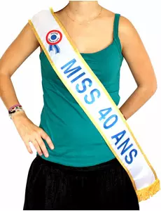 Miss 40 år-skärp