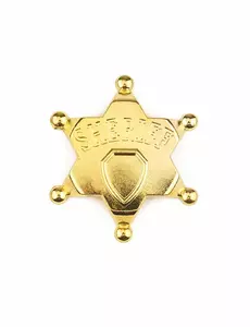 Sheriffstjärna i guld för vuxen