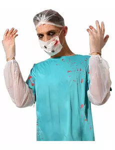 Kit med 6 delar blodig doktor vuxen