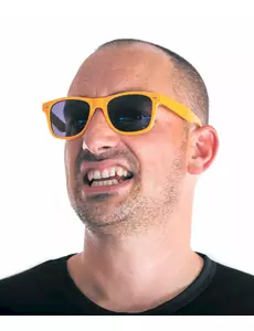 Fluorescerande orange bluesglasögon vuxen