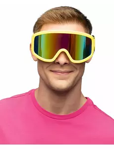 Neongula skidglasögon vuxen