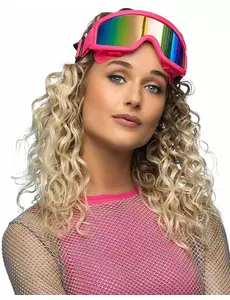 Neonrosa skidglasögon vuxen
