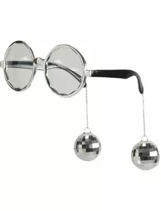Disco-glasögon silver vuxen