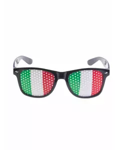Supporterglasögon med italienska flaggan