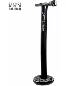 Uppblåsbar mikrofon på stativ 116 cm