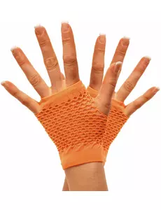 Korta orange nätvantar vuxen
