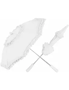 Vit volangparasoll
