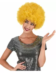 Gul bekväm clownperuk vuxen