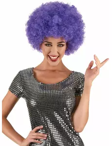 Lila bekväm clownperuk vuxen