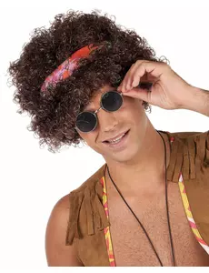 Brun afrohippieperuk - 130 g