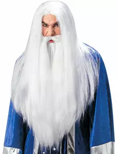Magikerperuk med skägg vuxen
