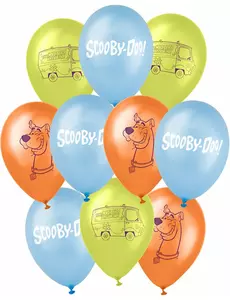 10 latexballonger Scooby-Doo™ 25 x 32 cm