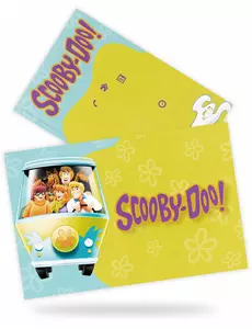 8 inbjudningskort med kuvert Scooby-Doo™ 10x16 cm
