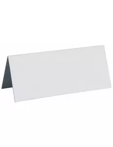 10 vita rektangulära placeringskort 3 x 7 cm