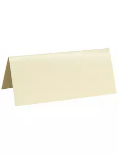 10 rektangulära elfenbensfärgade placeringskort 3 x 7 cm