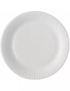 100 vita papperstallrikar 23 cm