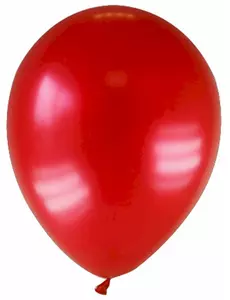 12 mörkröda metalliska ballonger 28 cm