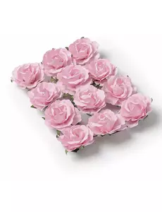 12 rosa rosor att sticka ner