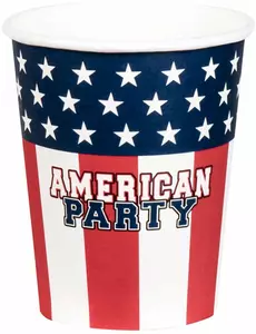 10 pappmuggar American party 21 cl