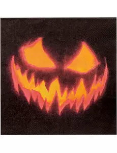 12 pappersservetter skrämmande pumpa 33 x 33 cm