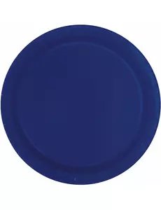 16 Marinblå papperstallrikar 23 cm