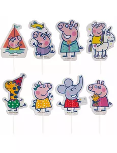 16 pappersdekorationer för cupcakes Peppa pig™