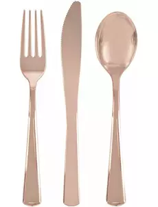 18 plastbestick roséguld
