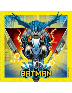 20 gula pappersservetter Batman™ 33 x 33 cm