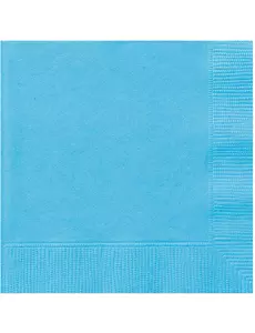 20 ljusblå pappersservetter 33 x 33 cm