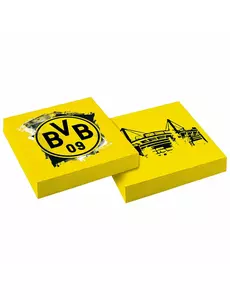 20 pappersservetter Borussia Dortmund 33 x 33 cm