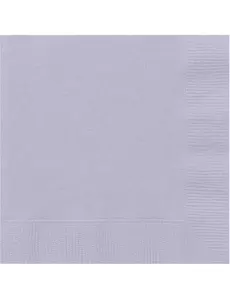 20 lavendelfärgade pappersservetter 33 x 33 cm