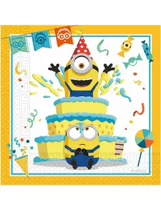 20 pappersservetter Minions™ 33 x 33 cm