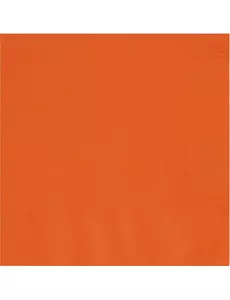 20 orange pappersservetter 33 x 33 cm