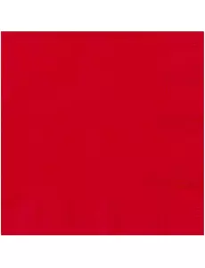 20 röda pappersservetter 33 x 33 cm