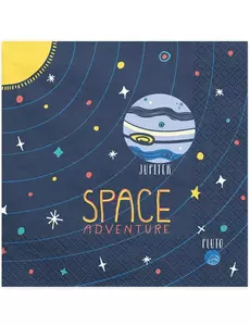 20 pappersservetter Space Adventure 33 x 33 cm