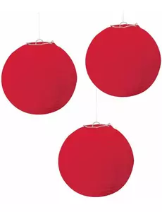 3 röda lyktor