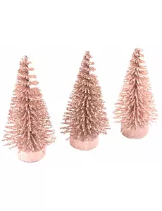 Små konstgjorda träd roséguld 5,5 x 2,5 cm