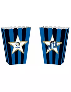 4 popcornlådor i kartong Inter™ 13,5 x 8,5 x 19 cm