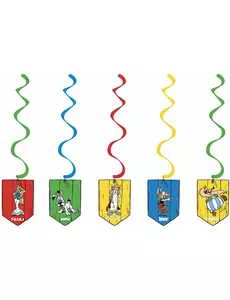 5 spiralhängdekorationer Astérix™ 60 cm