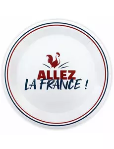 6 papptallrikar "Allez la France" 23 cm