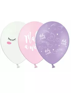 6 latexballonger enhörning 30 cm