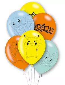 6 Pokémon Pikachu-latexballonger