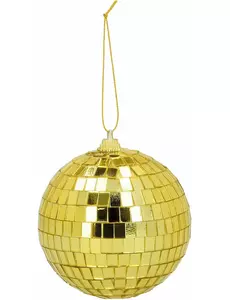 6 gyllene discokulor 8 cm