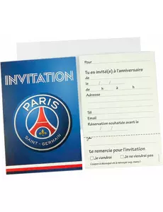 6 inbjudningskort + 6 kuvert PSG™ 12 x 16.5 cm