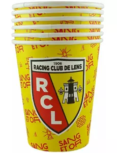 6 pappmuggar RC Lens 25 cl
