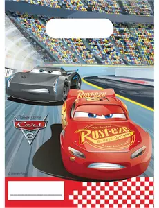 6 presentpåsar Cars 3™ 16 x 23 cm