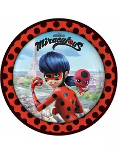 8 Ladybug™ i Paris-papperstallrikar 23 cm